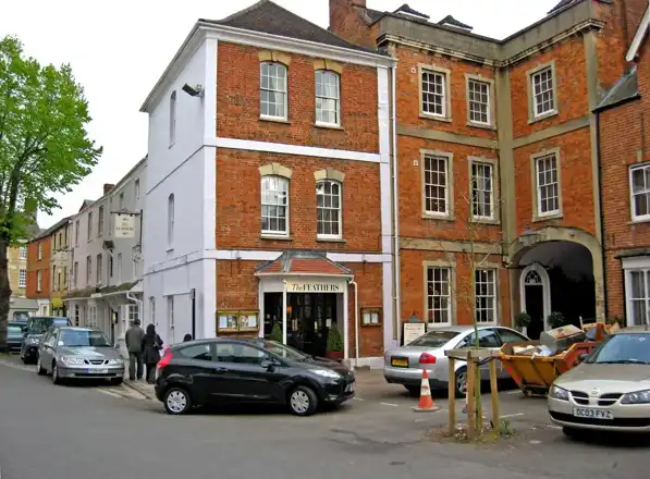 The Feathers Hotel historic exterior