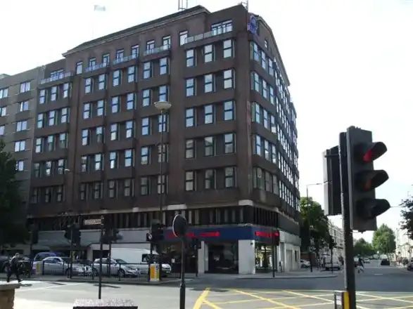 Hilton London Olympia exterior, photographed in 2008