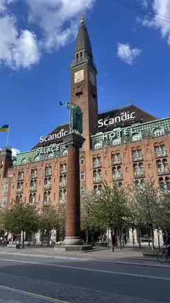 Scandic Palace Hotel exterior in an archive photograph