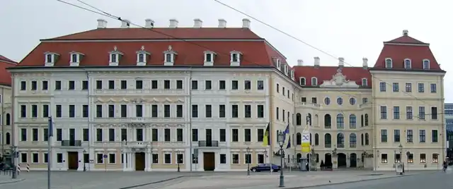Hotel Taschenbergpalais Kempinski exterior in an archive photograph