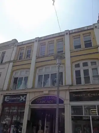 Nearby St John Street and High Street Arcade; not a hotel interior