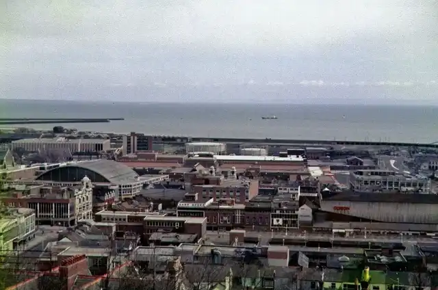 View over Swansea city centre; wider setting, not a Delta hotel photograph