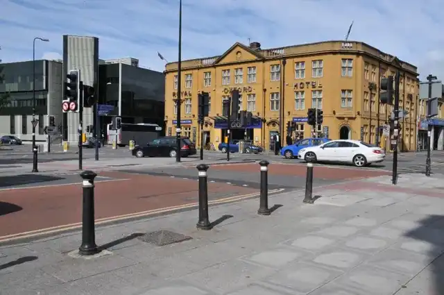 Historical exterior of the Royal Oxford Hotel; current frontage may differ