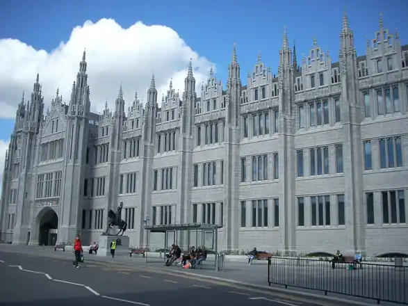 Marischal College on Broad Street, a nearby city setting; not Residence Inn or a room view