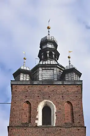 South tower of St Mary’s Basilica in Kraków in November 2024