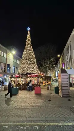 Bristol Christmas Market in November 2025; historical view