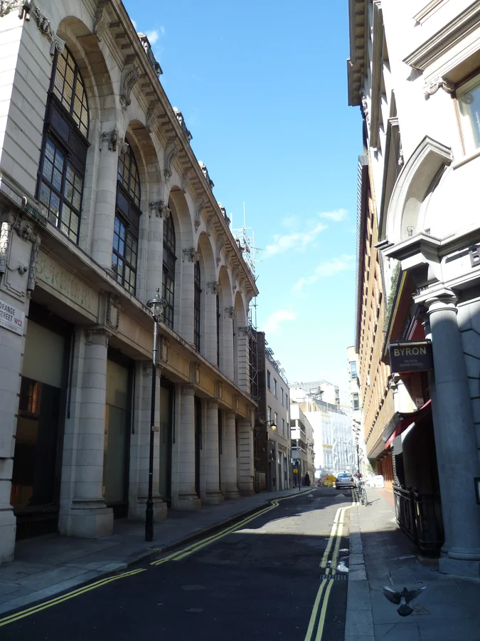 Orange Street, London 2 — surrounding street, not a hotel interior